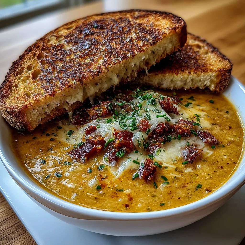 Warm and Creamy Reuben Soup