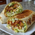 BBQ Chicken Coleslaw Wraps