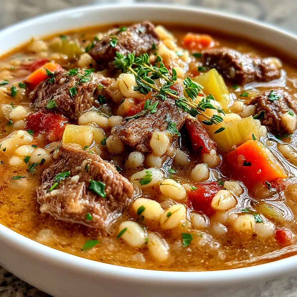 Beef Barley Soup