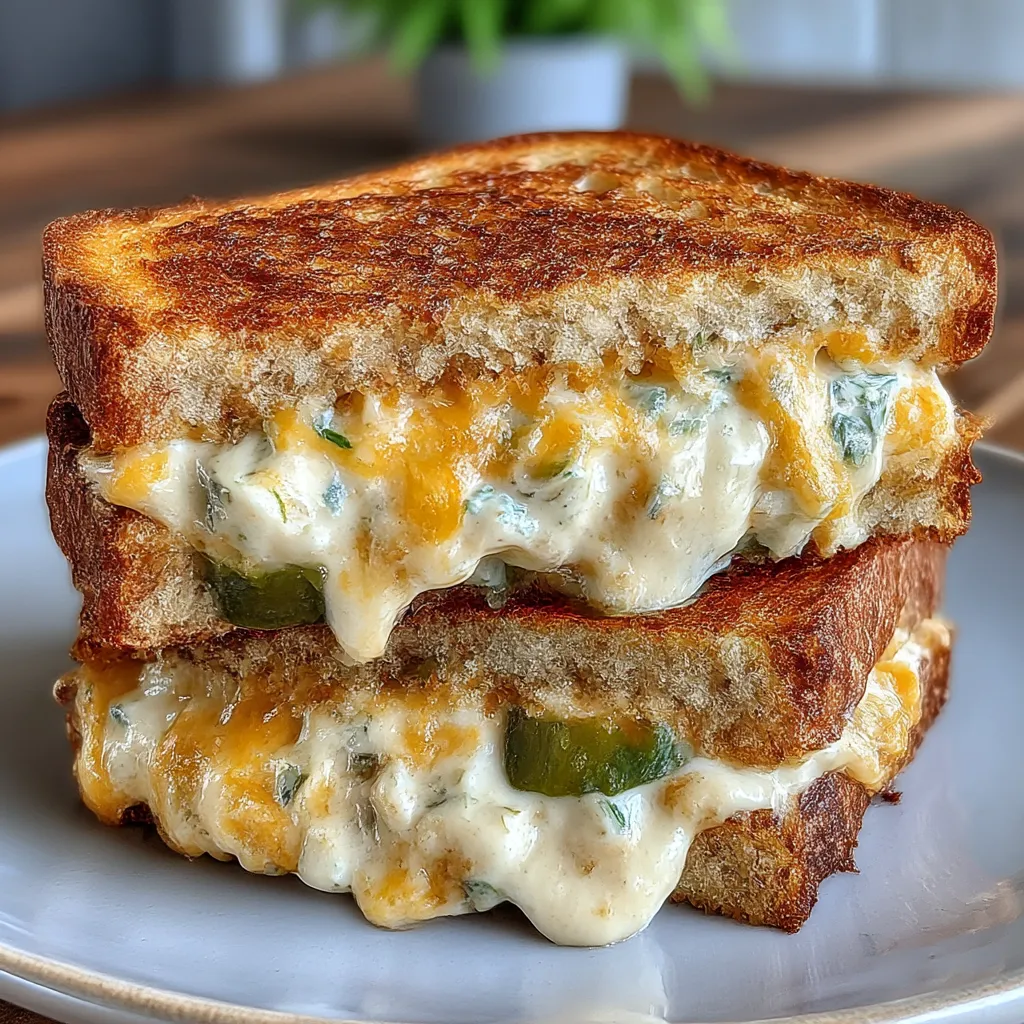 Best Dill Pickle Grilled Cheese Sandwich