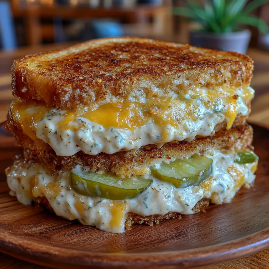 Best Dill Pickle Grilled Cheese Sandwich