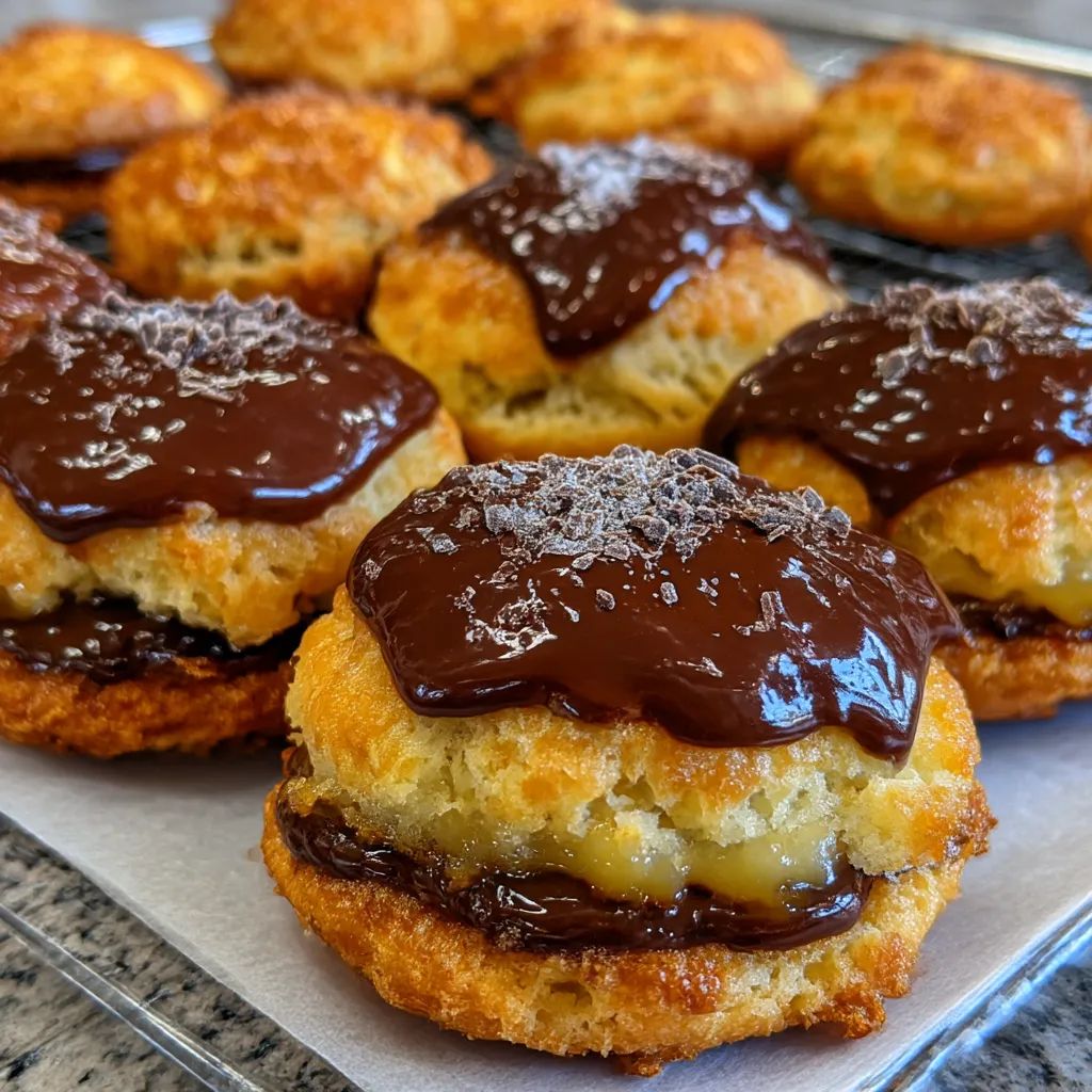 Boston Cream Pie Cookies