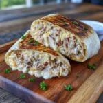 Cheesy Garlic Chicken Wraps