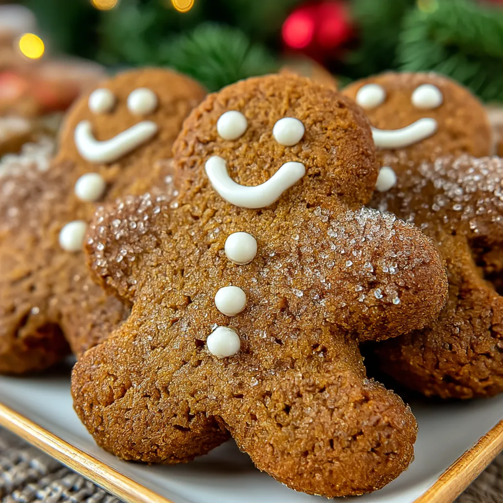 Chewy Gingerbread Men Cookies