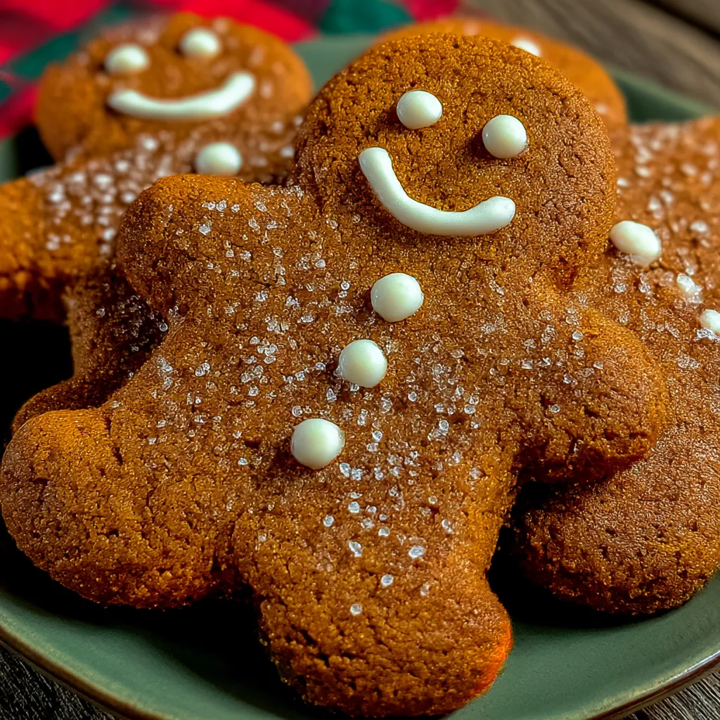 Chewy Gingerbread Men Cookies