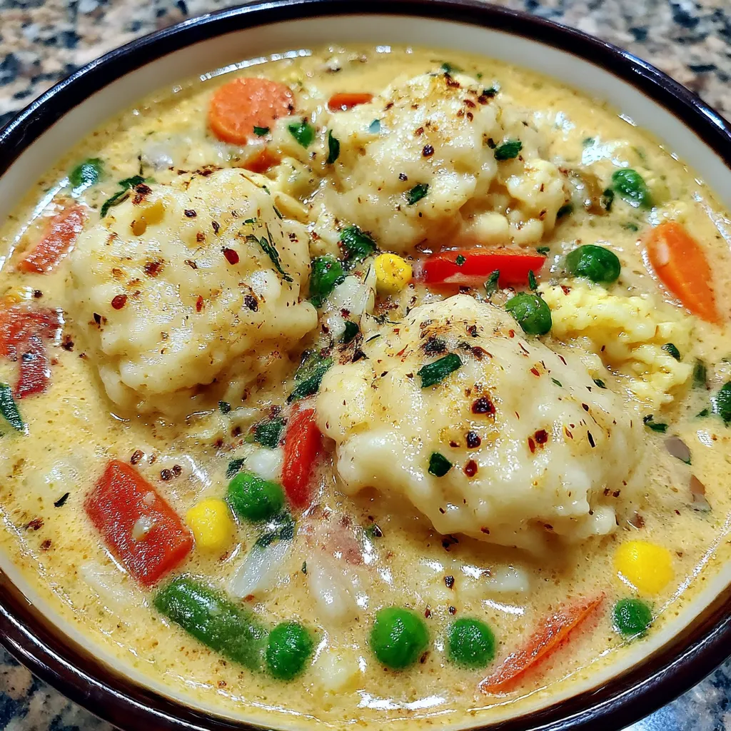 Coconut Curry Soup With Dumplings