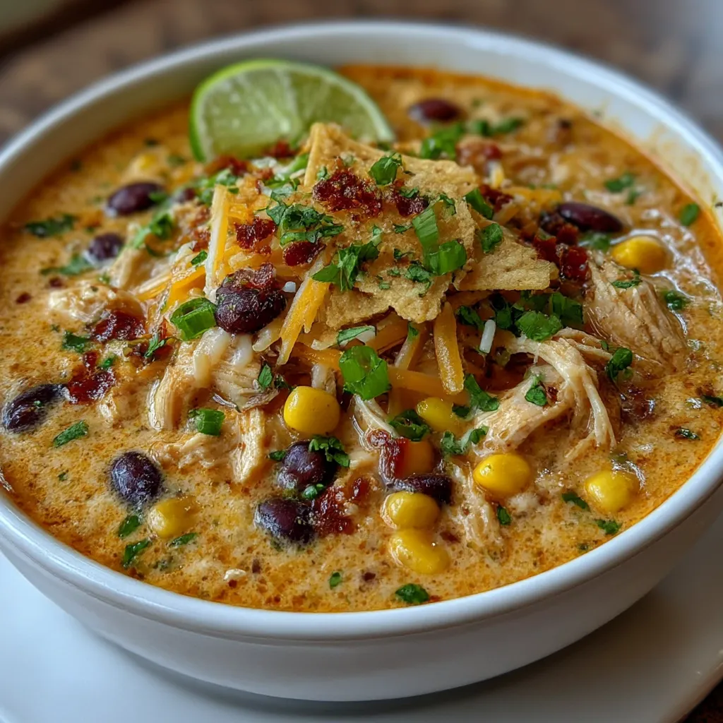 Creamy Chicken Tortilla Soup