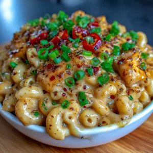 Creamy Honey Pepper Chicken Mac and Cheese Delight