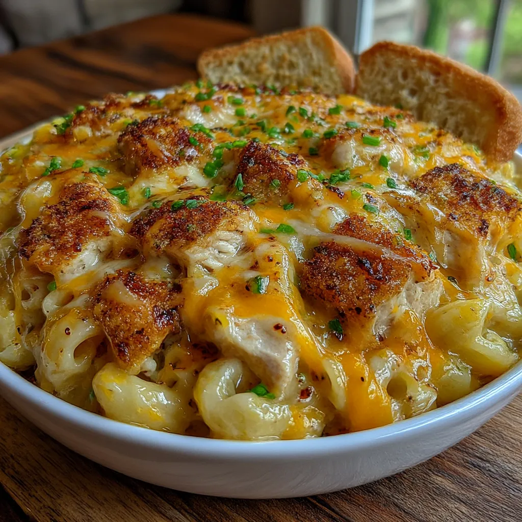 Creamy Honey Pepper Chicken Mac and Cheese Delight