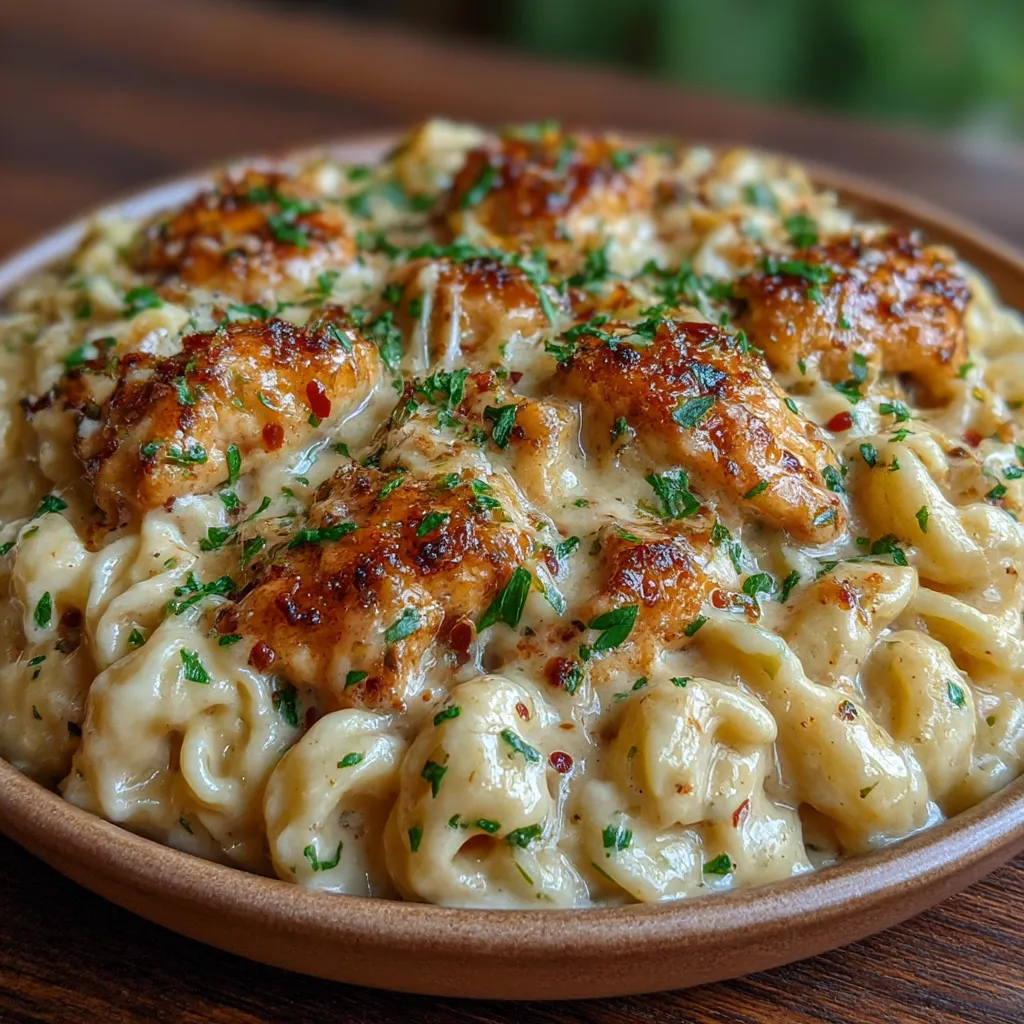 Creamy Honey Pepper Chicken Mac and Cheese Delight