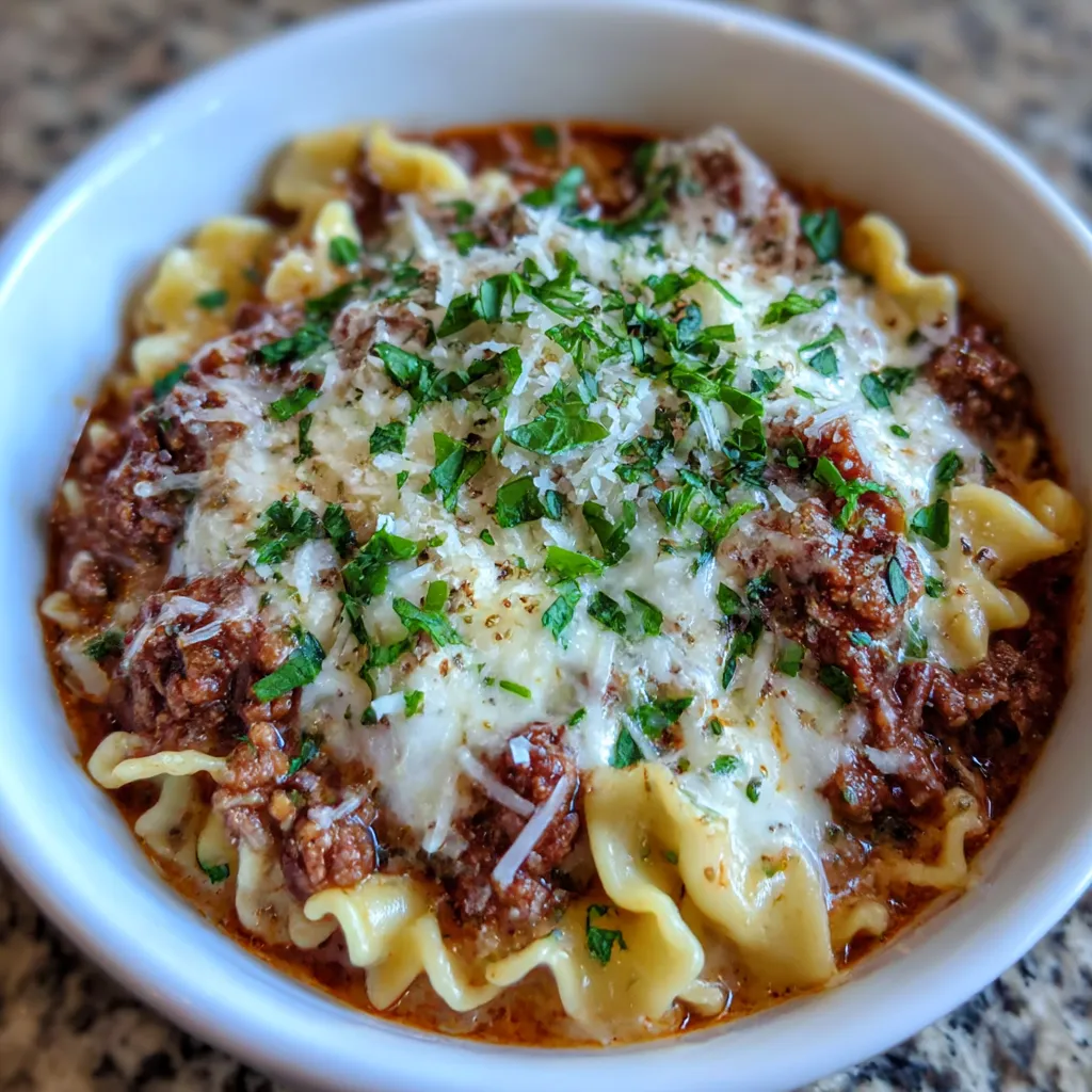 Easy Creamy Lasagna Soup
