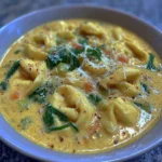 Easy Creamy Tortellini Soup