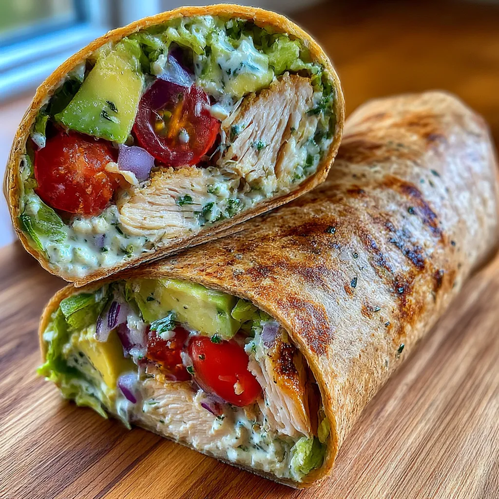 Healthy and Delicious Chicken Avocado Wrap