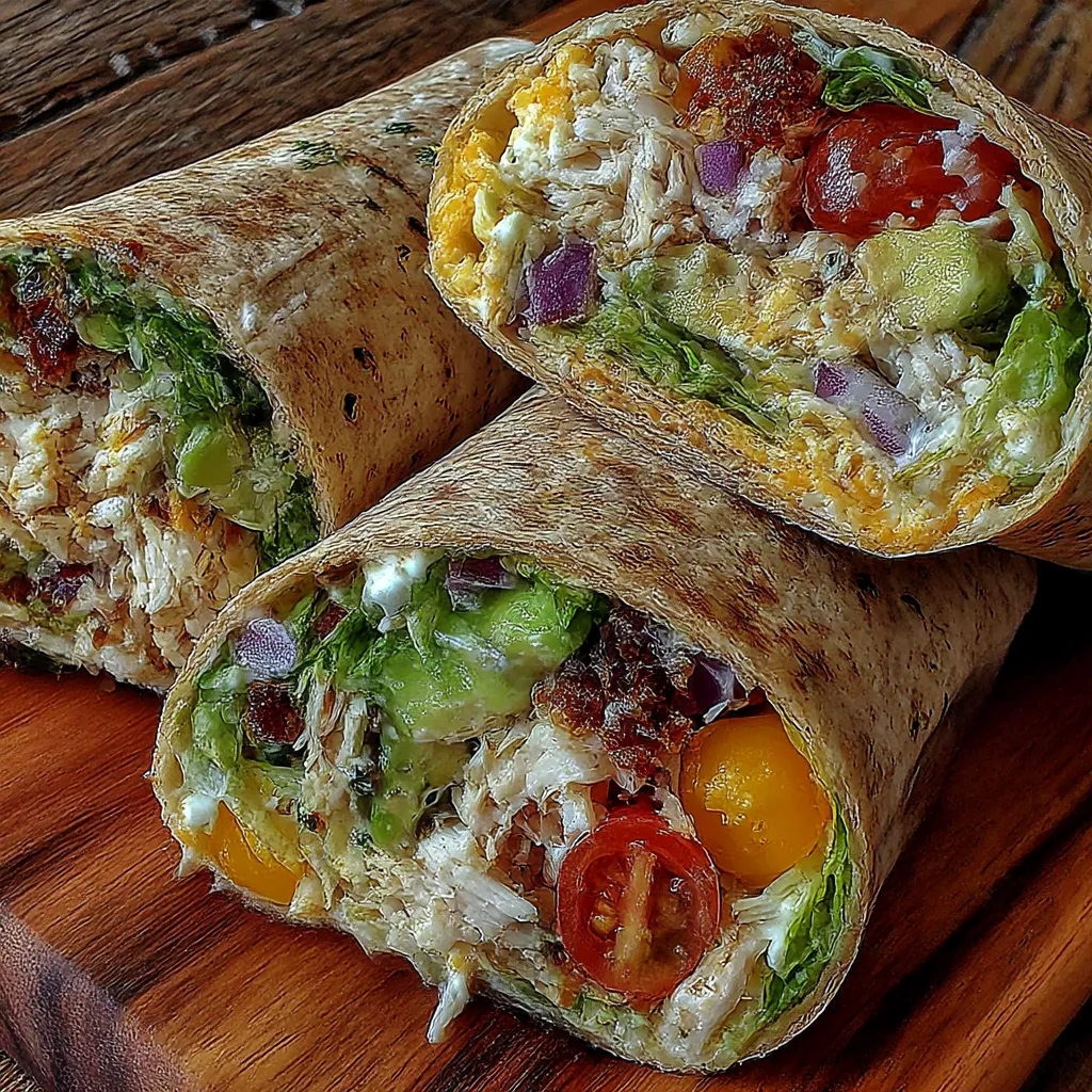 Healthy and Delicious Chicken Avocado Wrap