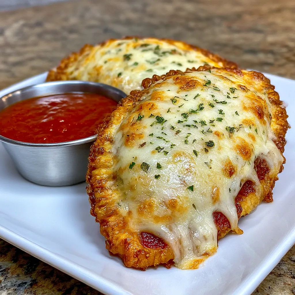 Homemade Cheesy Pizza Pockets