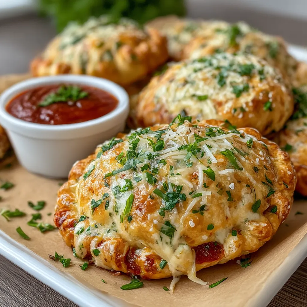 Homemade Cheesy Pizza Pockets
