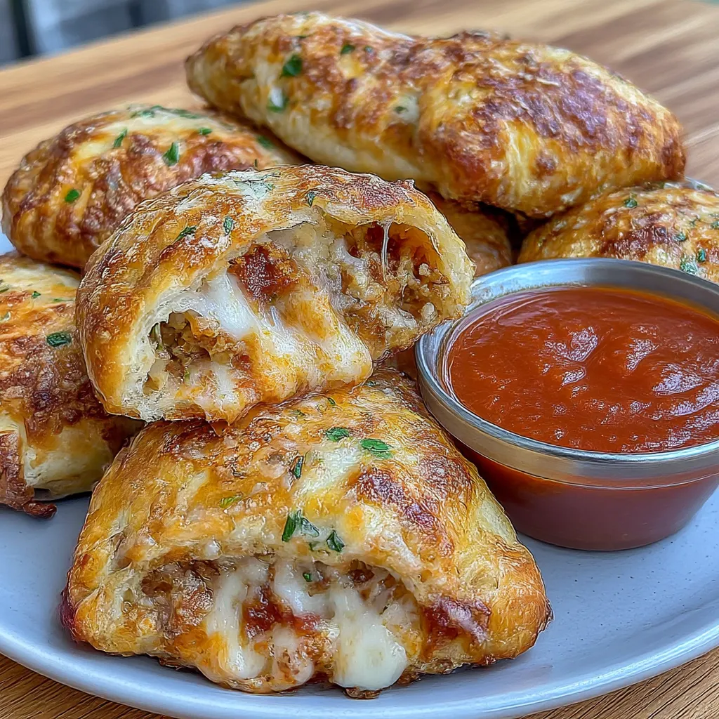 Homemade Cheesy Pizza Pockets