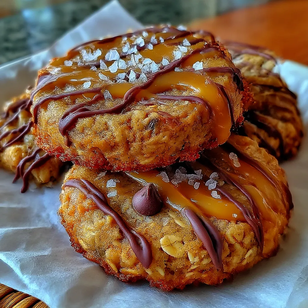Peanut Butter Chocolate Caramel Cookies