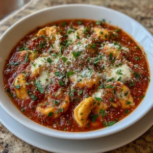 Simple Tomato Tortellini Soup