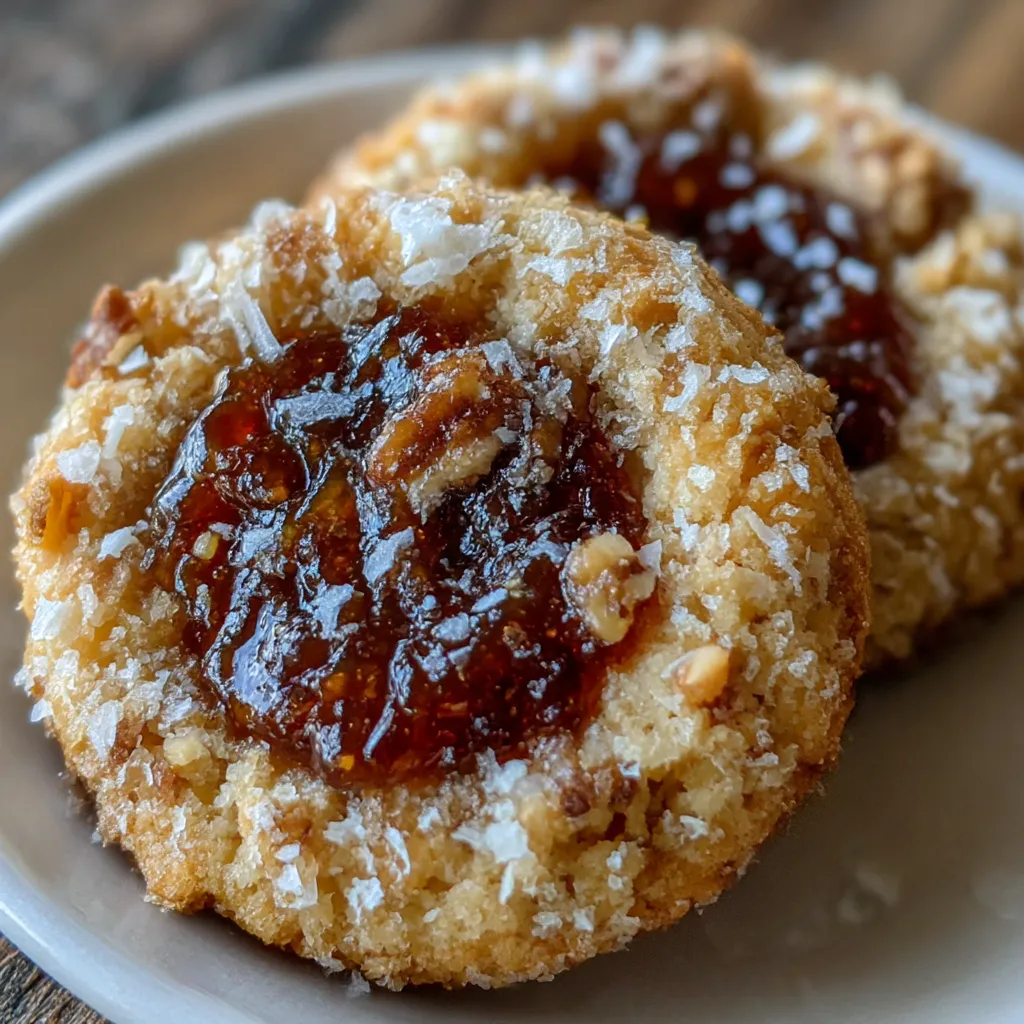 Soft Christmas Thumbprint Cookies
