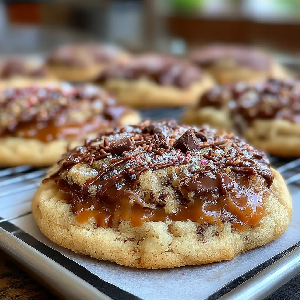 Soft and Chewy Twix-Style Cookies