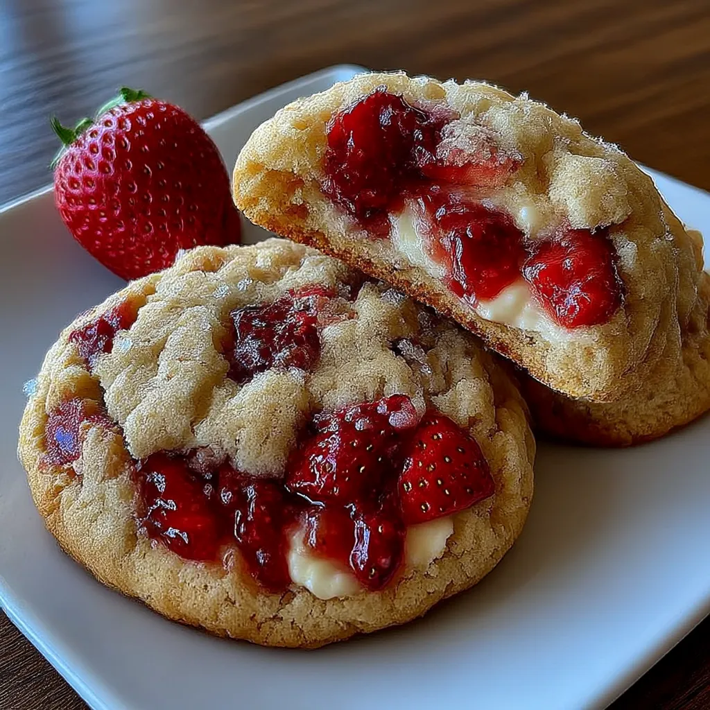 Strawberry Cheesecake Cookies