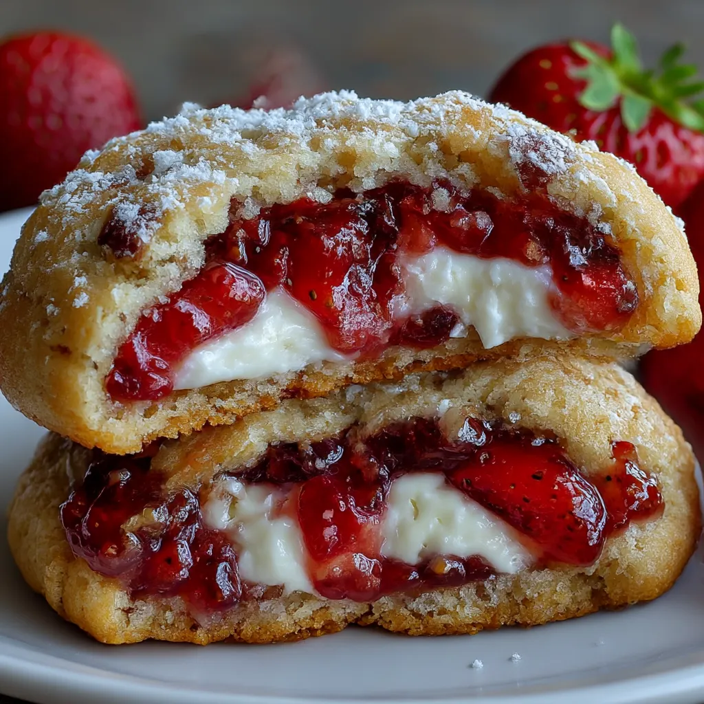 Strawberry Cheesecake Cookies