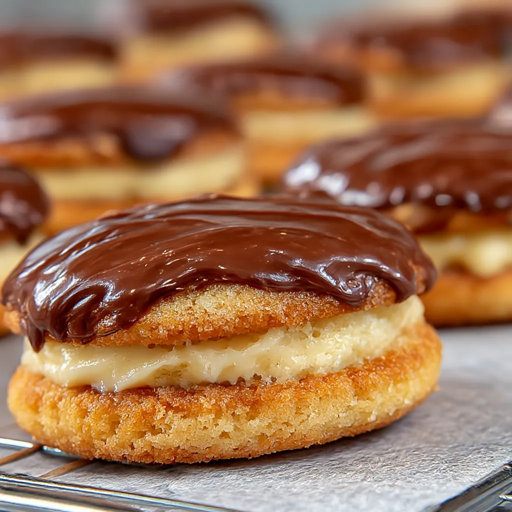 The Best Boston Cream Pie Cookie Dessert