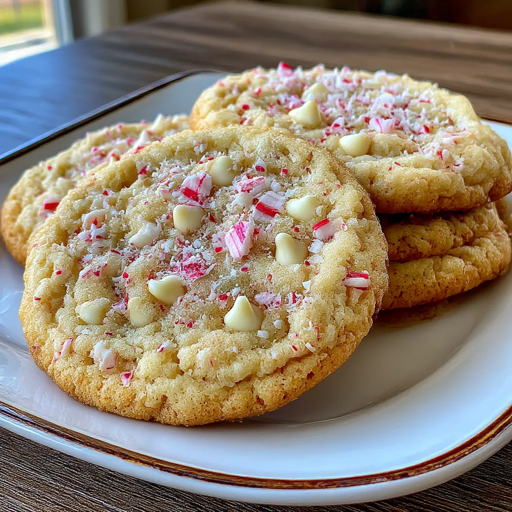 White Chocolate Peppermint Cookies