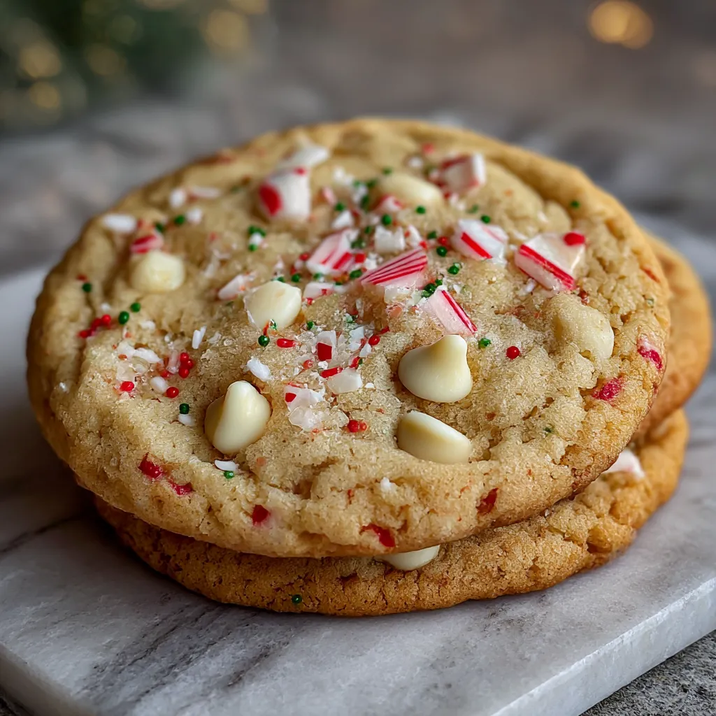 White Chocolate Peppermint Cookies