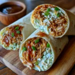 BBQ Chicken Coleslaw Wraps