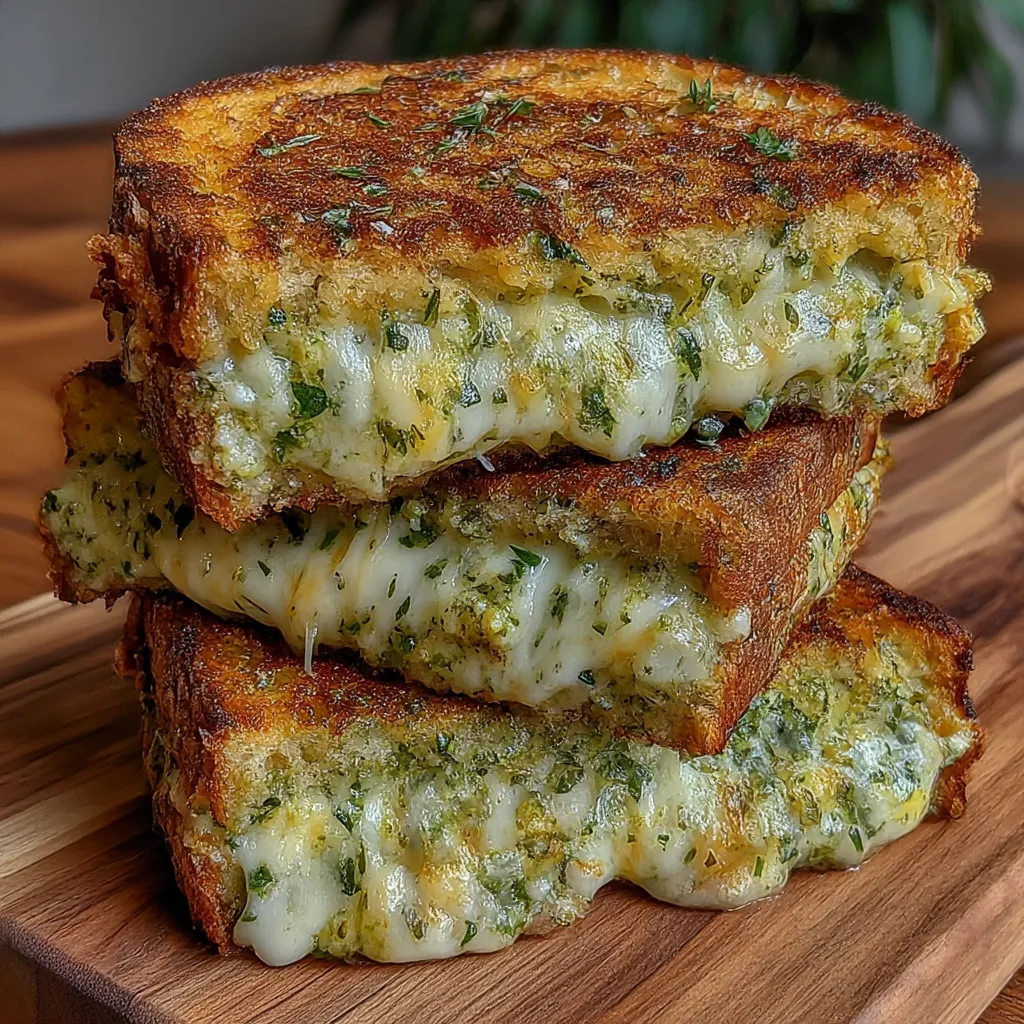 Best Pesto Grilled Cheese