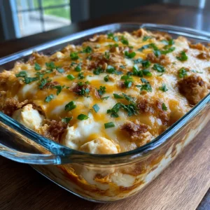 Buffalo Chicken Cheese Bake