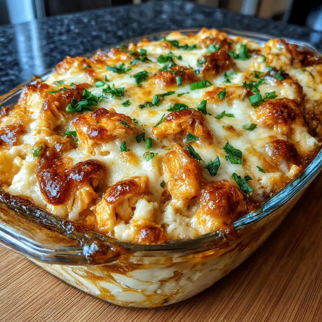 Buffalo Chicken Cheese Bake