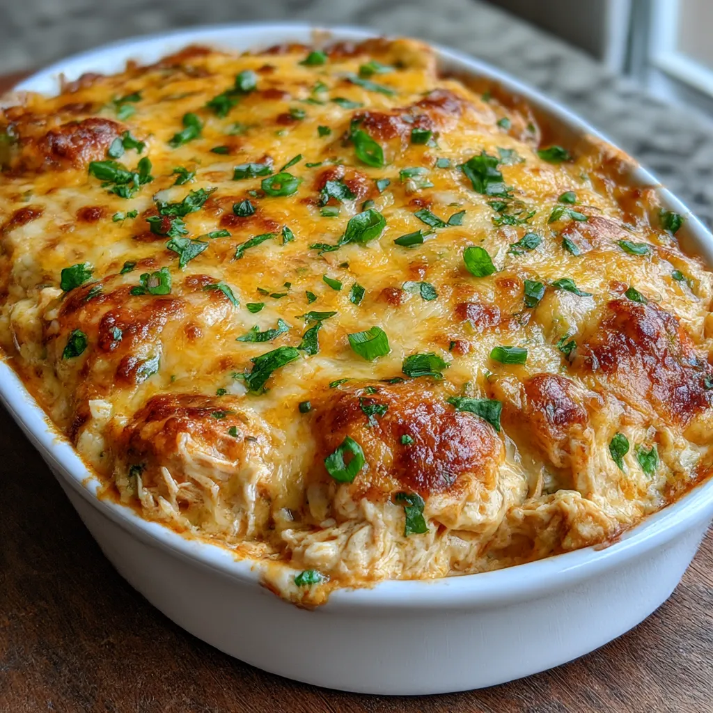 Buffalo Chicken Cheese Bake