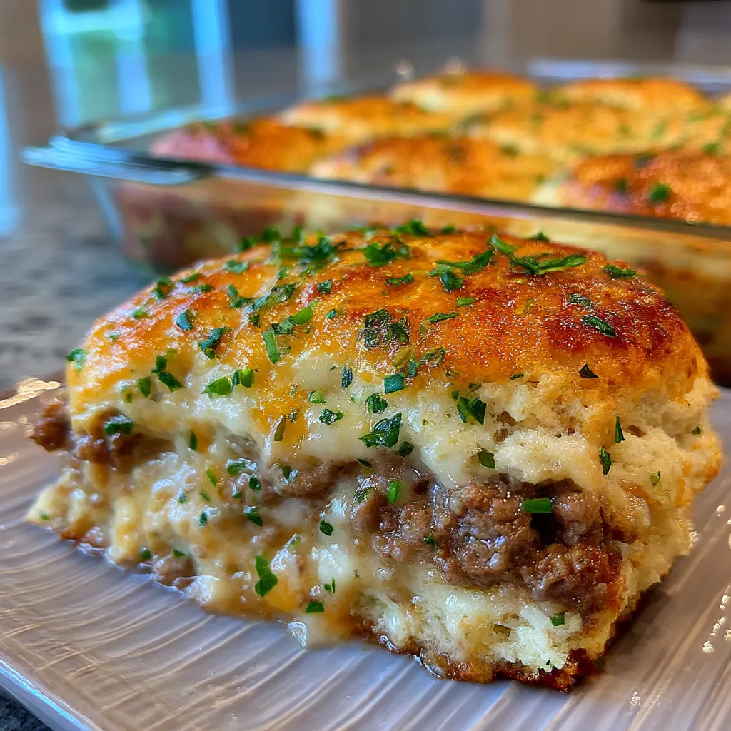 Cheddar Bay Hamburger Casserole