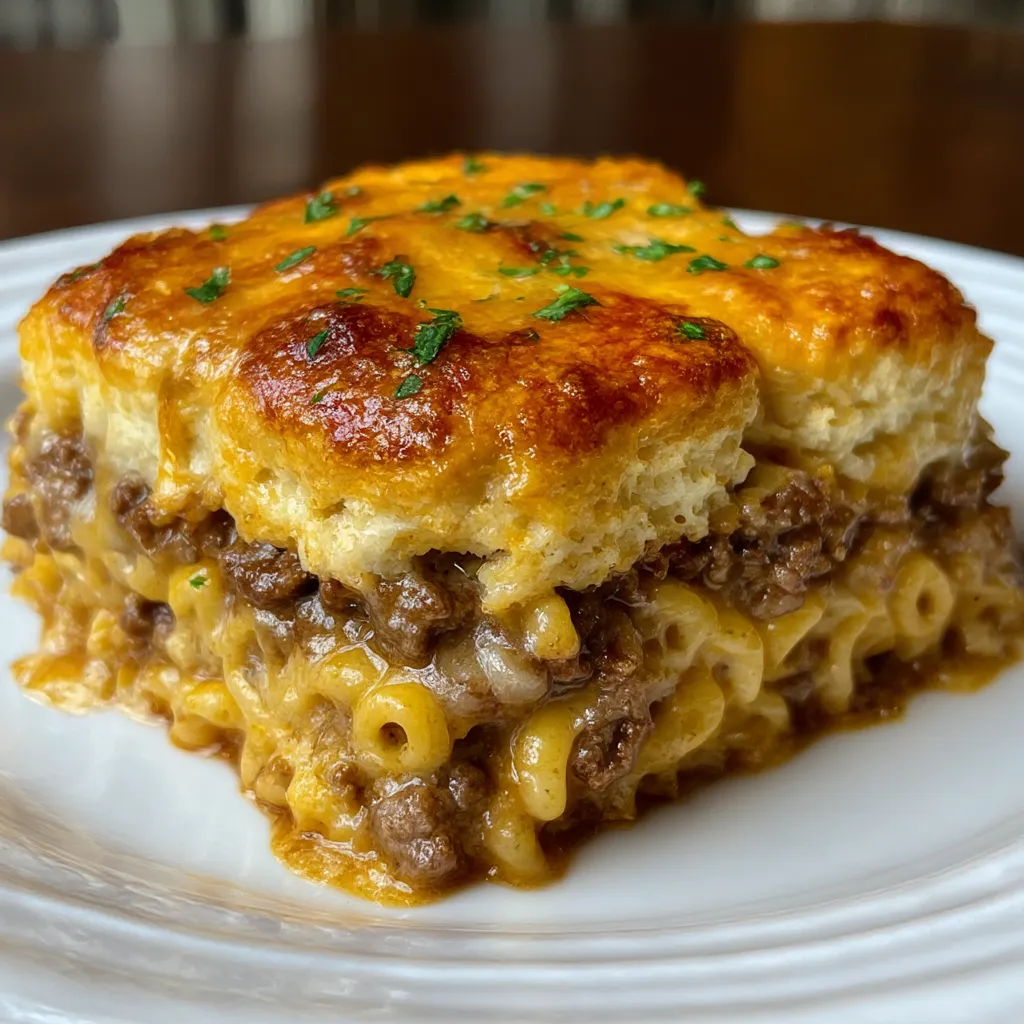Cheddar Bay Hamburger Casserole