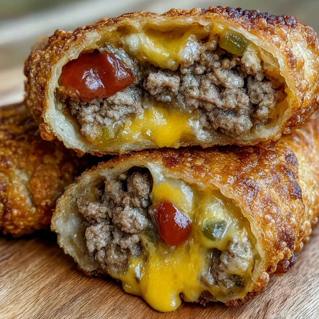 Cheeseburger Eggrolls