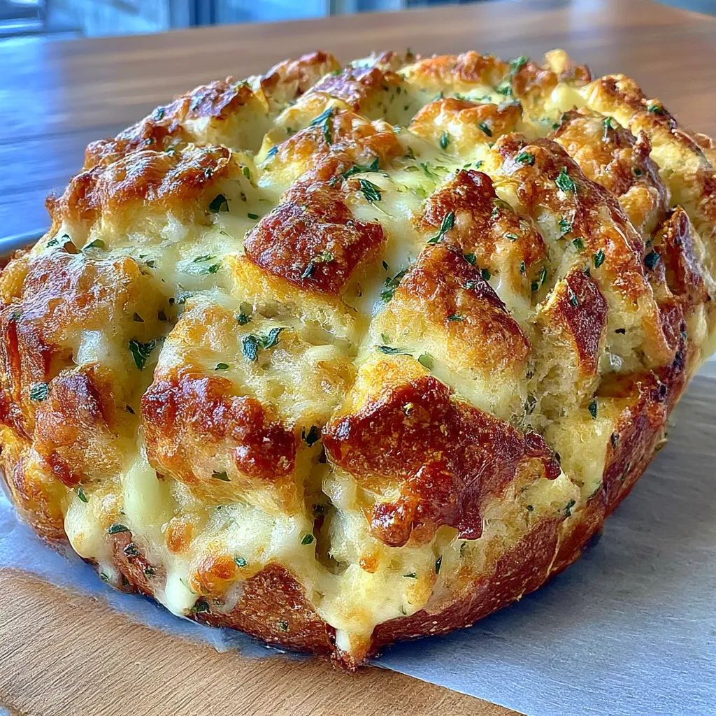Cheesy Garlic Bliss Pull-Apart Bread