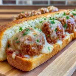 Cheesy Meatball Subs