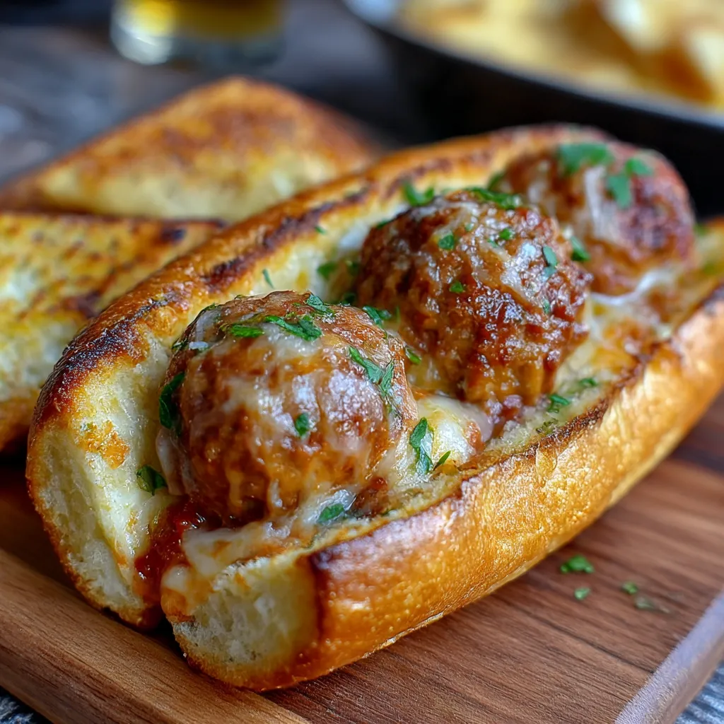 Cheesy Meatball Subs
