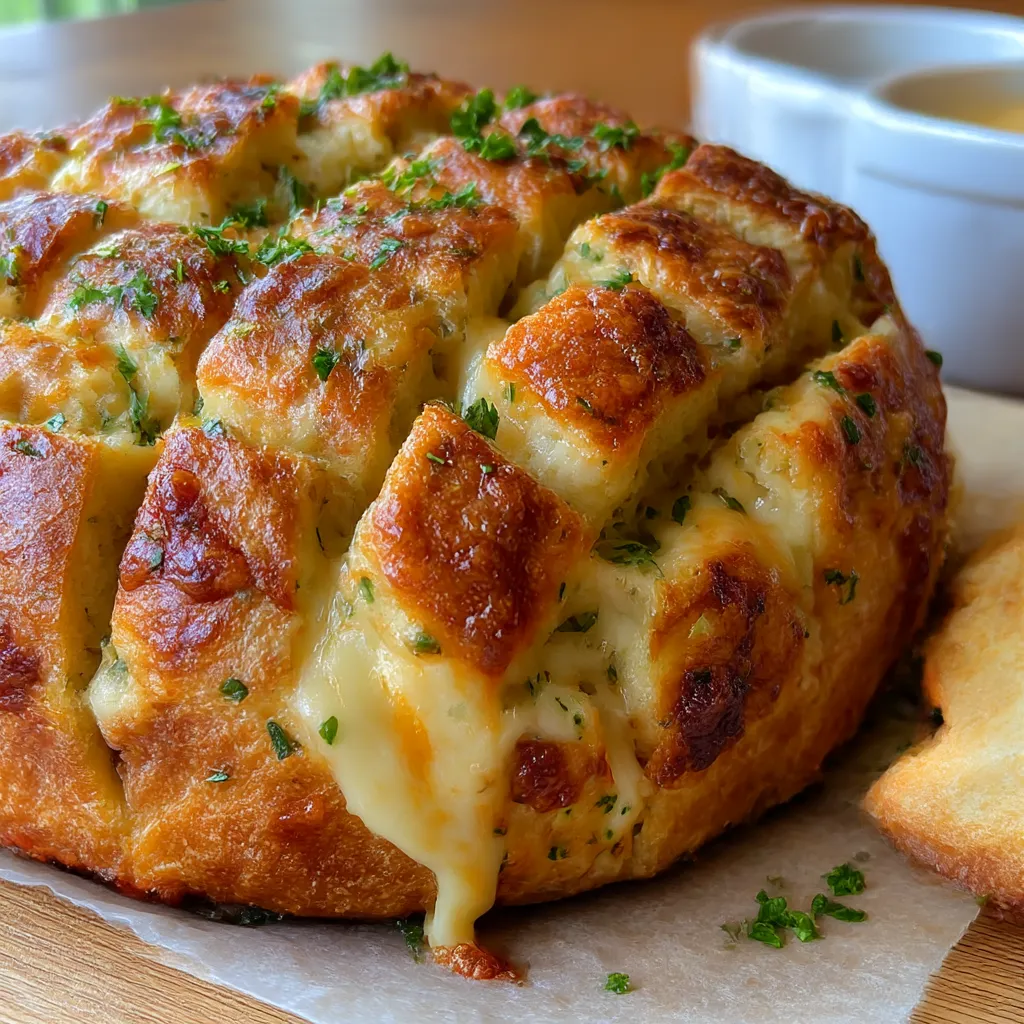 Cheesy Pull-Apart Garlic Bread