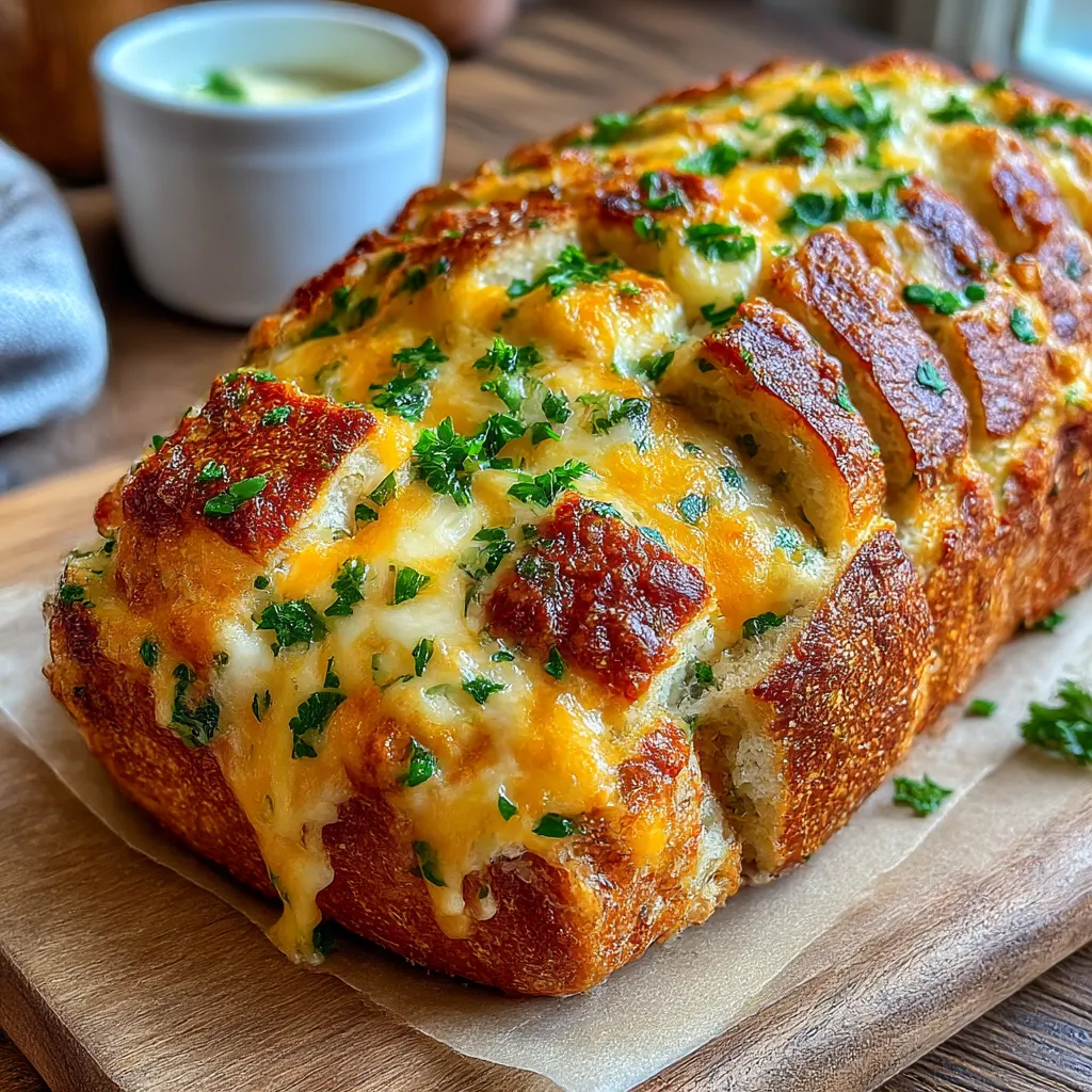 Cheesy Pull-Apart Garlic Bread