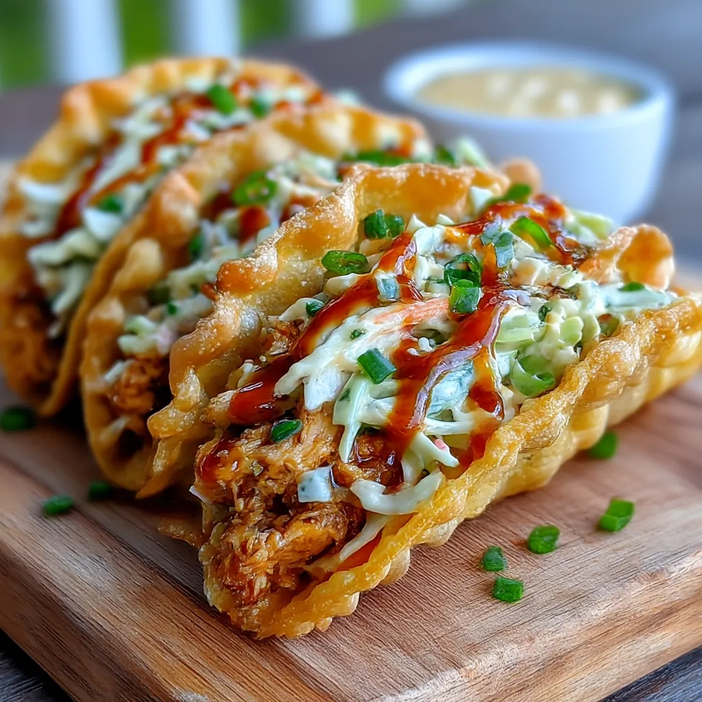 Chicken Wonton Tacos Copycat