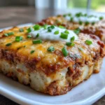 Cozy Chili Cheese Potato Bake