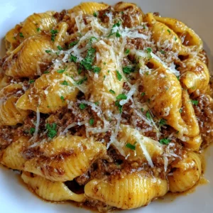 Creamy Beef and Shells