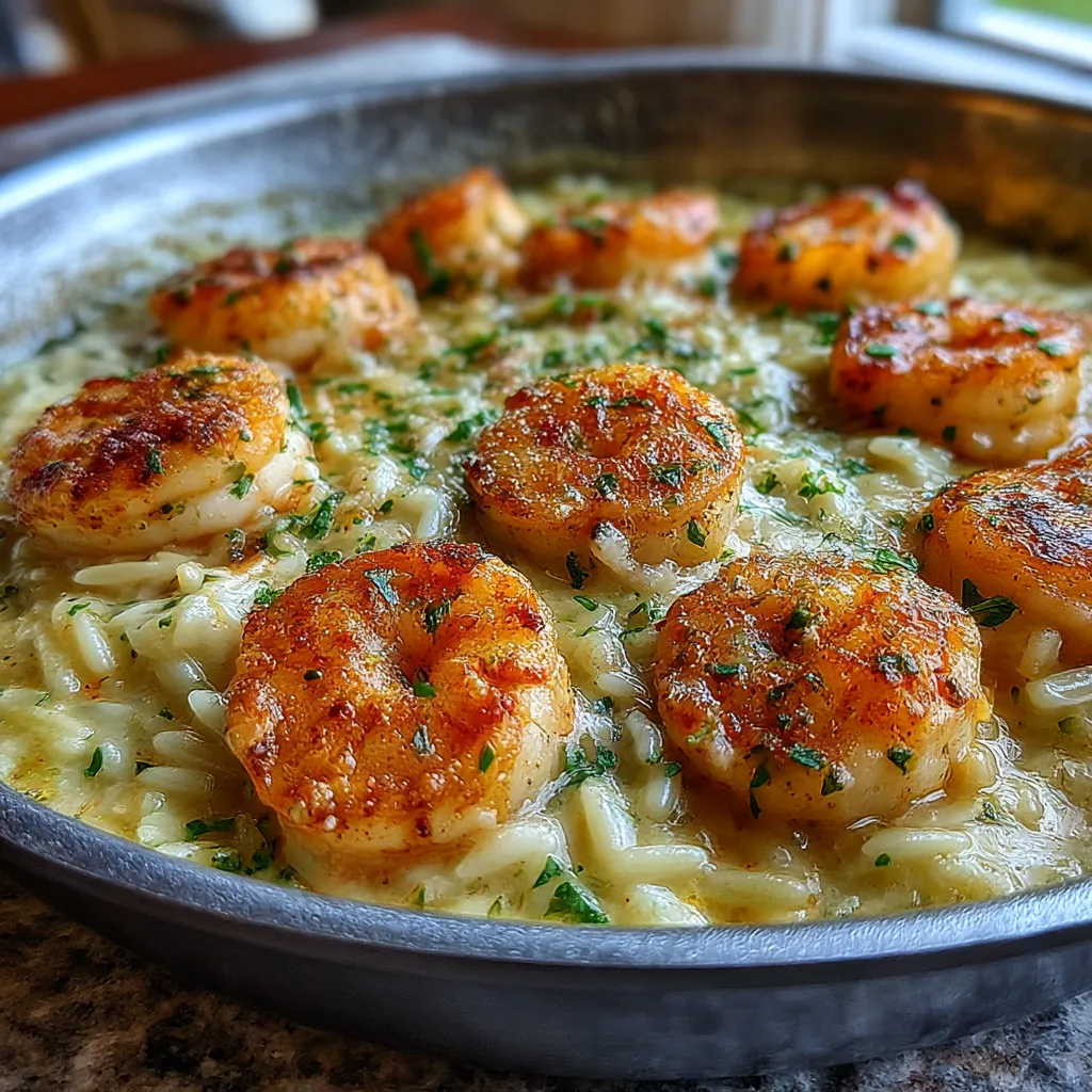 Creamy Shrimp Orzo