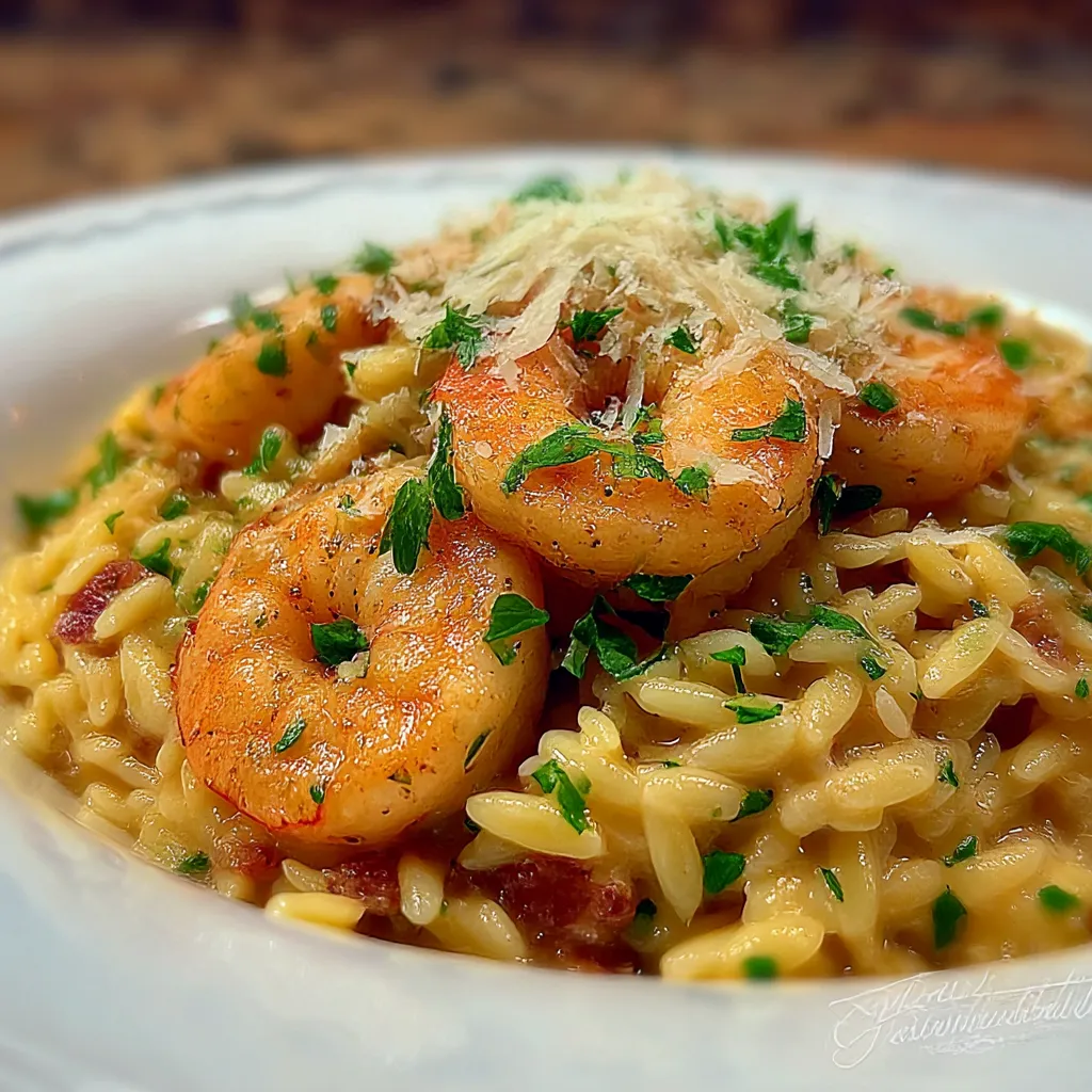 Creamy Shrimp Orzo