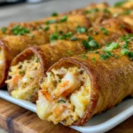 Crispy Crab And Shrimp Queso Taquitos