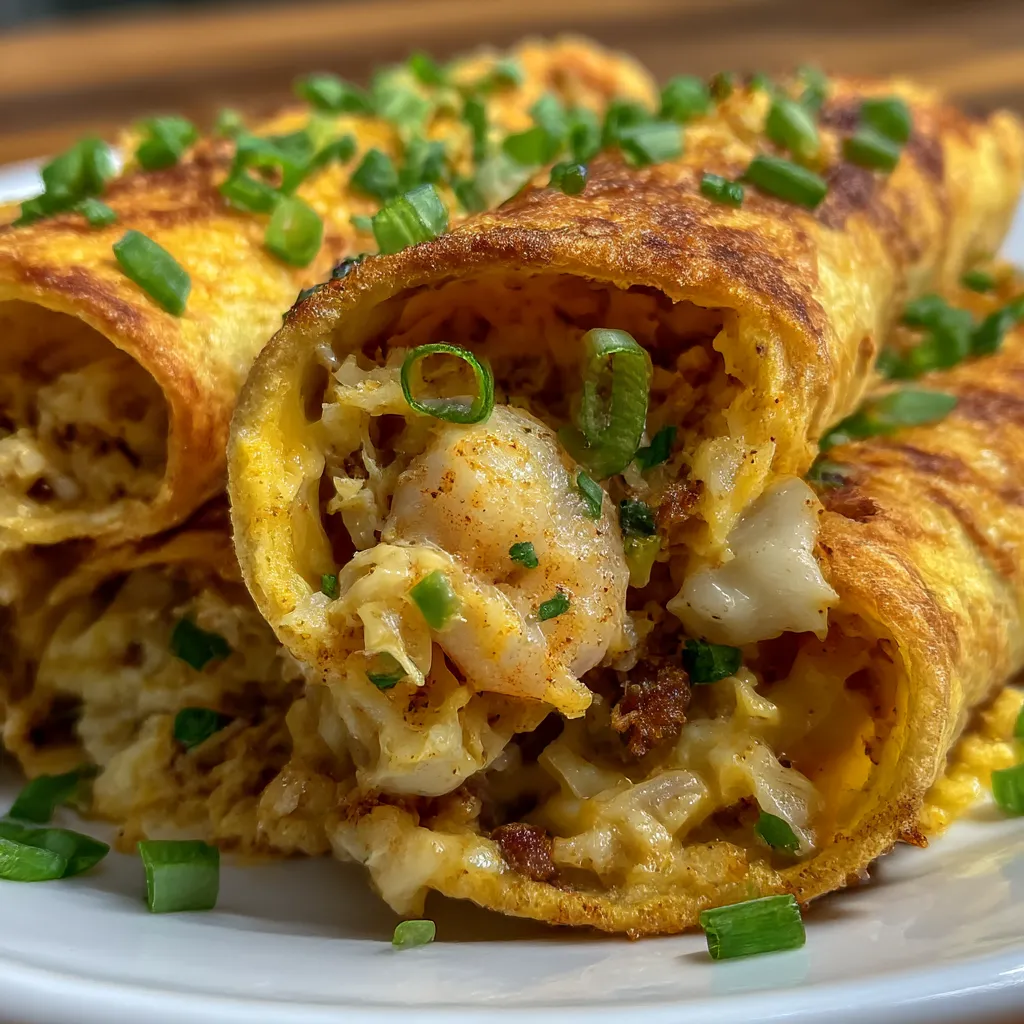 Crispy Crab And Shrimp Queso Taquitos